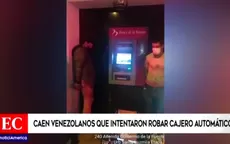 Comas: Capturan a extranjeros que intentaron robar un cajero automático - Noticias de cajeros automaticos