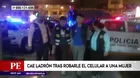 Comas: Capturan a ladrón tras robarle celular a mujer