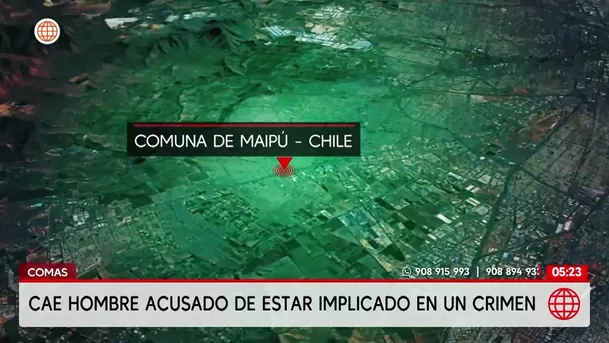 Capturan en Comas a hombre buscado en Chile por presunto homicidio. Foto: América Noticias
