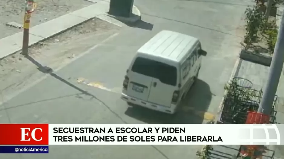 Delincuentes piden S/3 millones para liberar a niña secuestrada. Imagen: América Noticias