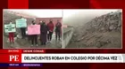 Comas: delincuentes roban en colegio por décima vez