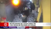 Asalto en pollería de Comas. América Noticias