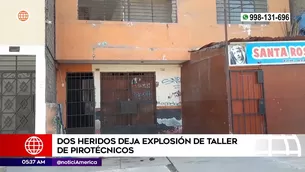 Explosión en local clandestino de pirotécnicos en Comas. Foto y video: América Noticias