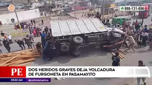 Accidente de tránsito en Comas. Foto y video: América Noticias