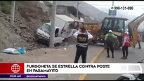 Accidente en Pasamayito. América Noticias