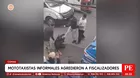 Comas: Grupo de mototaxistas informales agreden a fiscalizadores