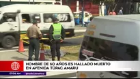 El cuerpo del sexagenario fue trasladado a la Morgue Central de Lima (Foto: América TV)