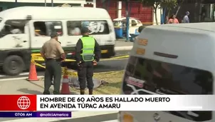 El cuerpo del sexagenario fue trasladado a la Morgue Central de Lima (Foto: América TV)