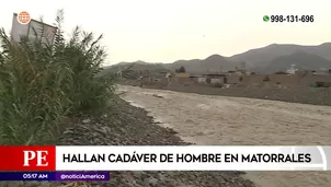 Hallan cadáver de hombre en matorrales de Comas. Foto y video: América Noticias