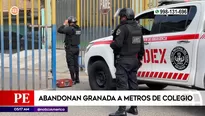 Hallan granada cerca de colegio en Comas. Foto y video: América Noticias