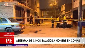 Asesinato en Comas. Foto y video: América Noticias