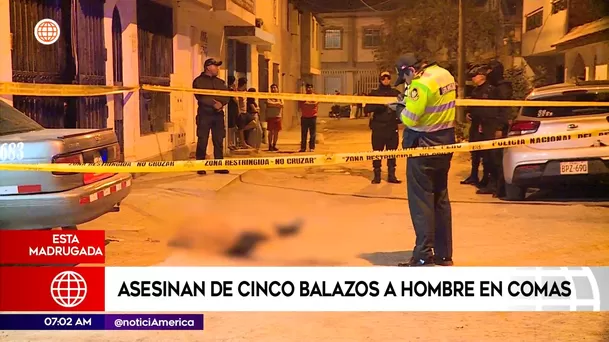 Asesinato en Comas. Foto: América Noticias