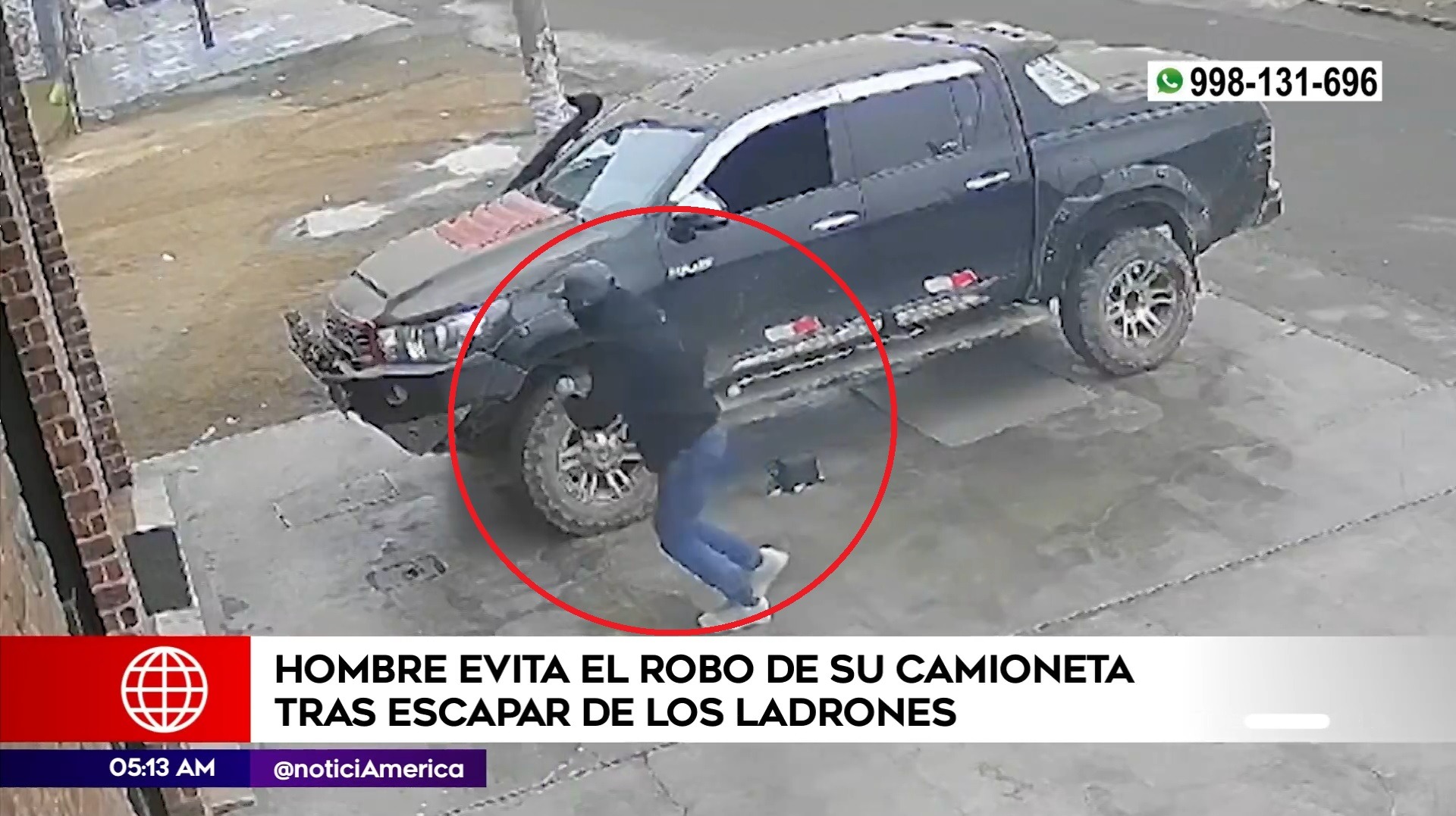 Intento de asalto en Comas. Foto: América Noticias