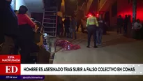 Asesinan a pasajero por resistirse a robo. Foto: Am&eacute;rica Noticias