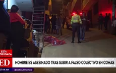 Comas: hombre fue asesinado por falso colectivero tras resistirse a robo - Noticias de edicion-dominical