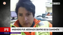 Ingeniero asesinado en Comas. Foto y video: América Noticias