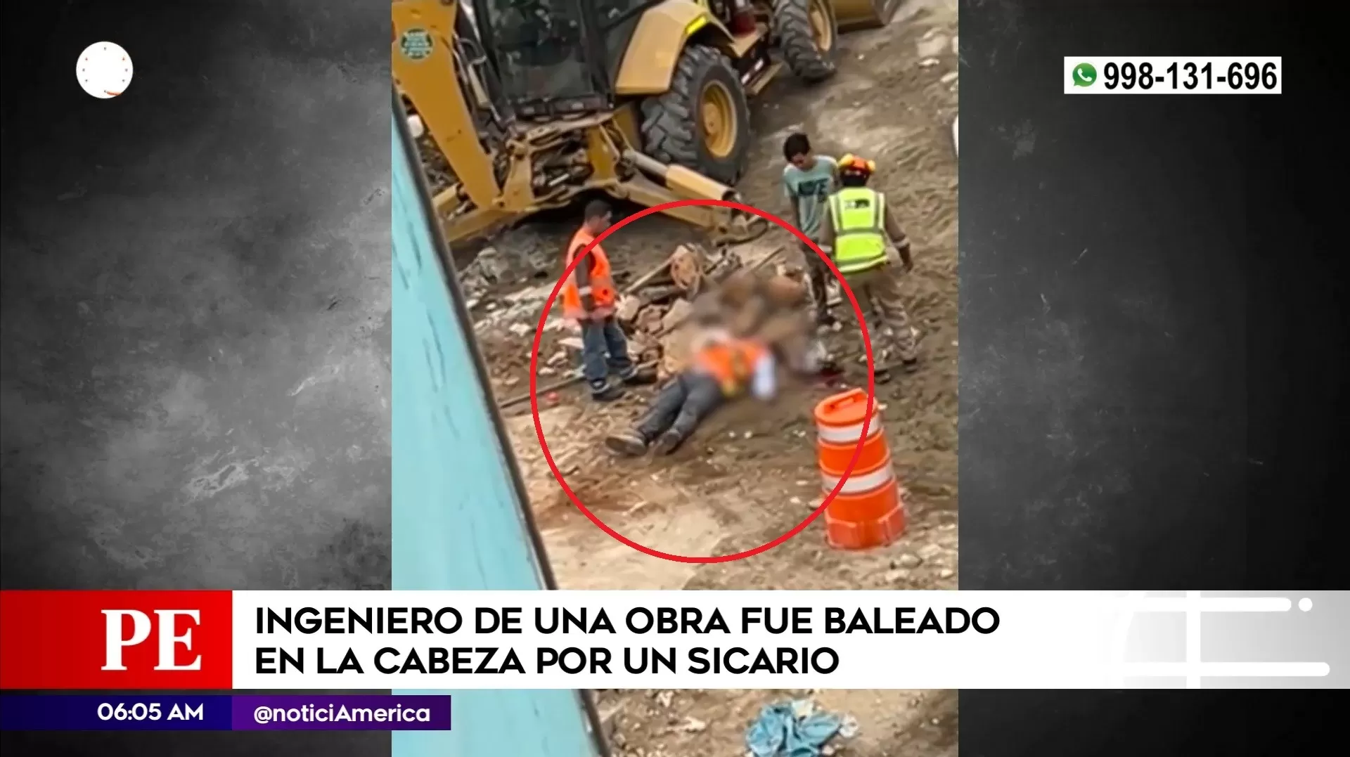 Ingeniero baleado en Comas. Foto: América Noticias