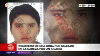 Ingeniero baleado en Comas. Foto y video: América Noticias