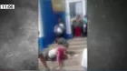 Comas: Madres de familia se enfrentaron a golpes en la puerta de colegio