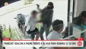 Comas: Marcas asaltan a padre frente a su hija y roban S/ 50 000. Foto y video: América Noticias