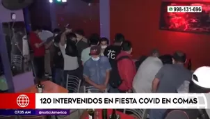 Intervienen a más de 120 personas en Comas.