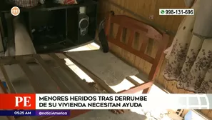 Derrumbe en Comas. Foto y video: América Noticias