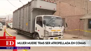 Mujer atropellada en Comas.