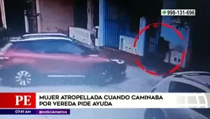 Cámara captó momento del accidente en plena calle de Comas.