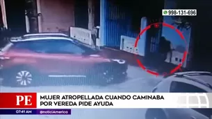 Cámara captó momento del accidente en plena calle de Comas.