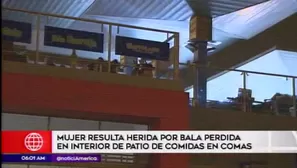 Joven recibi&oacute; impacto de bala en patio de comidas. Am&eacute;rica Noticias