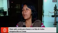 La madre pidió ayuda para encontrar a su niña