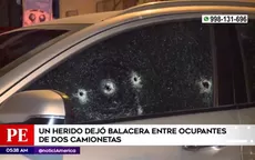 Comas: ocupantes de camionetas desatan balacera - Noticias de plaza-mayor