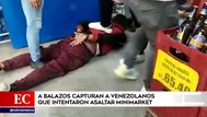 Comas: Policía capturó a balazos a venezolanos que intentaron asaltar un minimarket