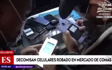 Comas: Policía decomisa celulares robados en mercado Unicachi - Noticias de mercado-central