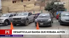 Comas: Policía desarticuló a banda que robaba autos