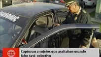 Capturan a falso taxista. América Noticias