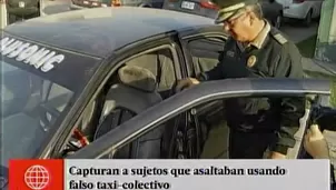 Capturan a falso taxista. América Noticias