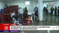 Intervienen local de fiestas clandestinas en busca de requisitoriados en Comas. Foto y video: América Noticias