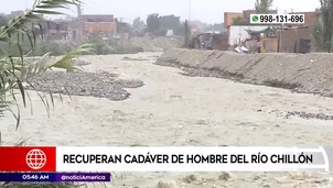 Hombre cayó a río Chillón. Foto y video: América Noticias