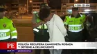 Policía recuperó camioneta robada en Comas y detuvo a delincuente