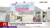 Fueron cinco adultos y dos niños los afectados tras la balacera en el sector de Año Nuevo / Fuente: América Noticias