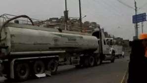 Sujeto falleció atropellado por camión. Foto: captura de TV