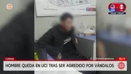 Comas: Vándalos atacan a un hombre y difunden el video en redes