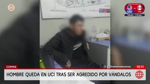 Comas: Vándalos atacan a un hombre y difunden el video en redes. Foto y video: América Noticias