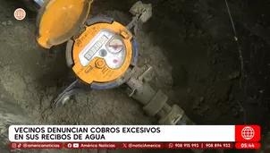 Vecinos denuncian cobros excesivos en sus recibos de agua en Comas. Foto y video: América Noticias