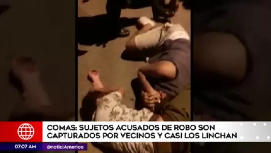 El hecho ocurrió en Comas. Foto: América TV