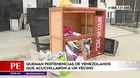 Comas: Vecinos quemaron pertenencias de venezolanos que acuchillaron a joven