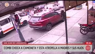 Combi choca camioneta y atropella a madres e hijos en SJL