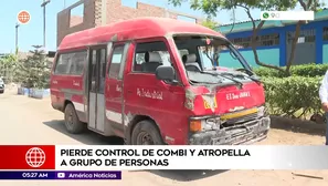 Combi pierde el control y atropella a grupo de personas en San Juan de Miraflores. Foto y video: América Noticias