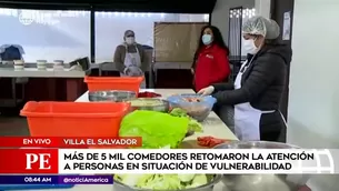 Comedor popular en Villa El Salvador. América Noticias